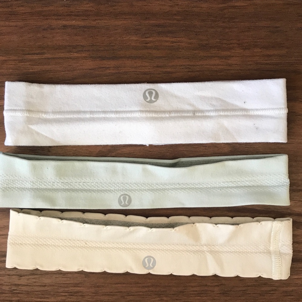 3 Lululemon Headbands - like new